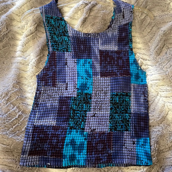 EUC Jordan Blue Label Floral Button-Down Blouse & Camisole SET in Blues, Size XL - Picture 4 of 9